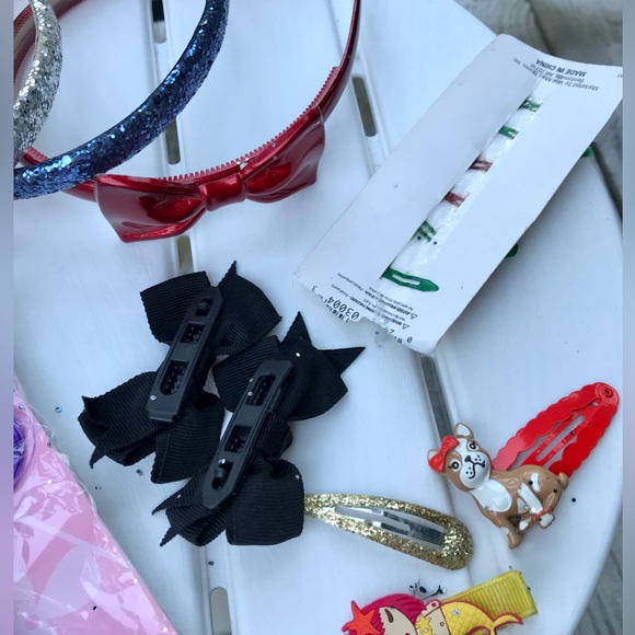 Lot GYMBOREE HARAJUKU HaIr Barrett Headbands Clips Purple Fake Hair Piece - Picture 10 of 10